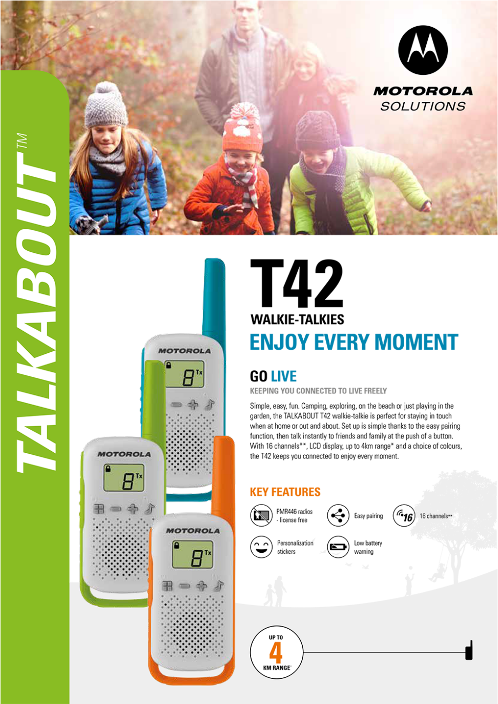 Walkie Talkie, Domet 4 Km, 16 Kanala, Plava (1400x1400), Png Download