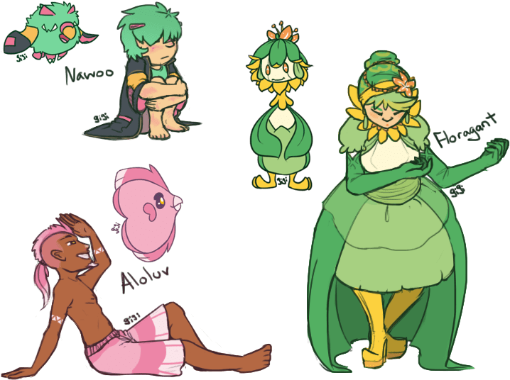 Pokemon Fusion Gijinka (718x547), Png Download