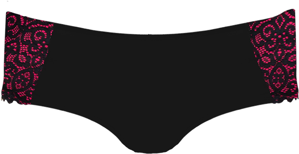 Lace Black & Azalea Briefa26 2112black/azalea (900x833), Png Download