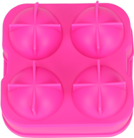 Taobao 4 Cavity Ball Shape Silicone Ice Cube Tray / (750x800), Png Download