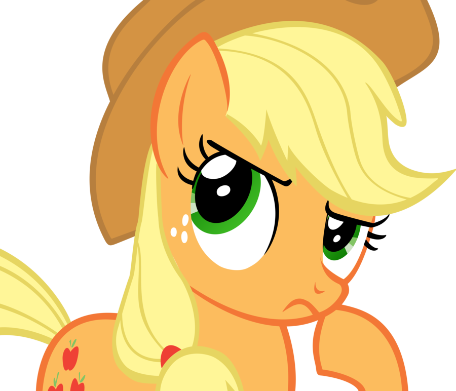 Applejack Hmm Nah By Flamp1-d53mdl6 (900x772), Png Download