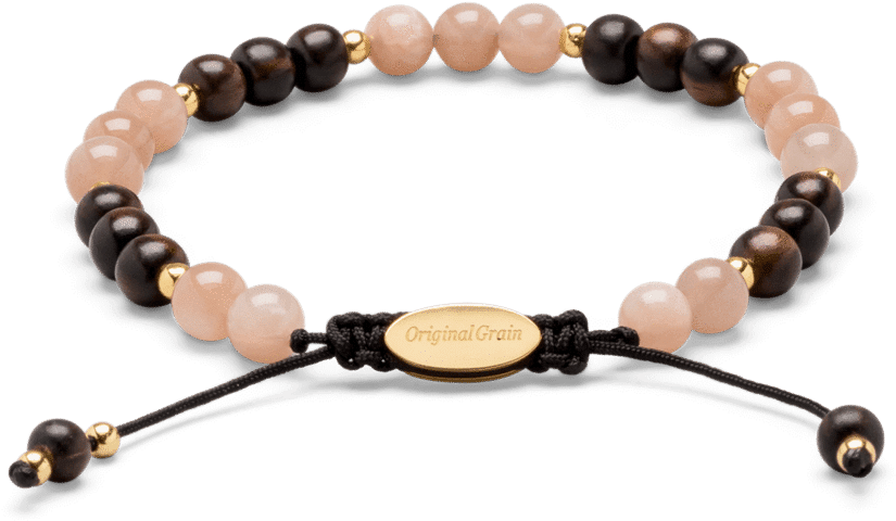 Ebony Moonstone Womens Macrame Bracelet 6mm (1024x1024), Png Download