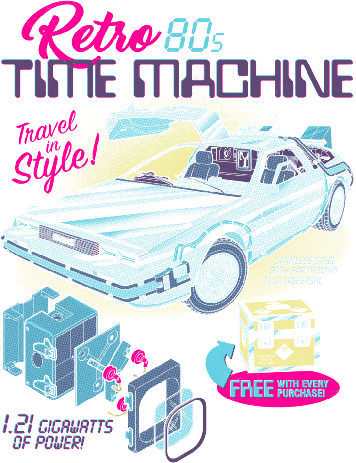 Time Machine Png (768x1024), Png Download
