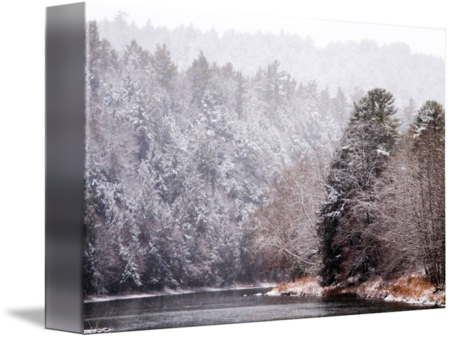 "clarion River Snowstorm" By Stephen Sepan, Leeper, (650x487), Png Download