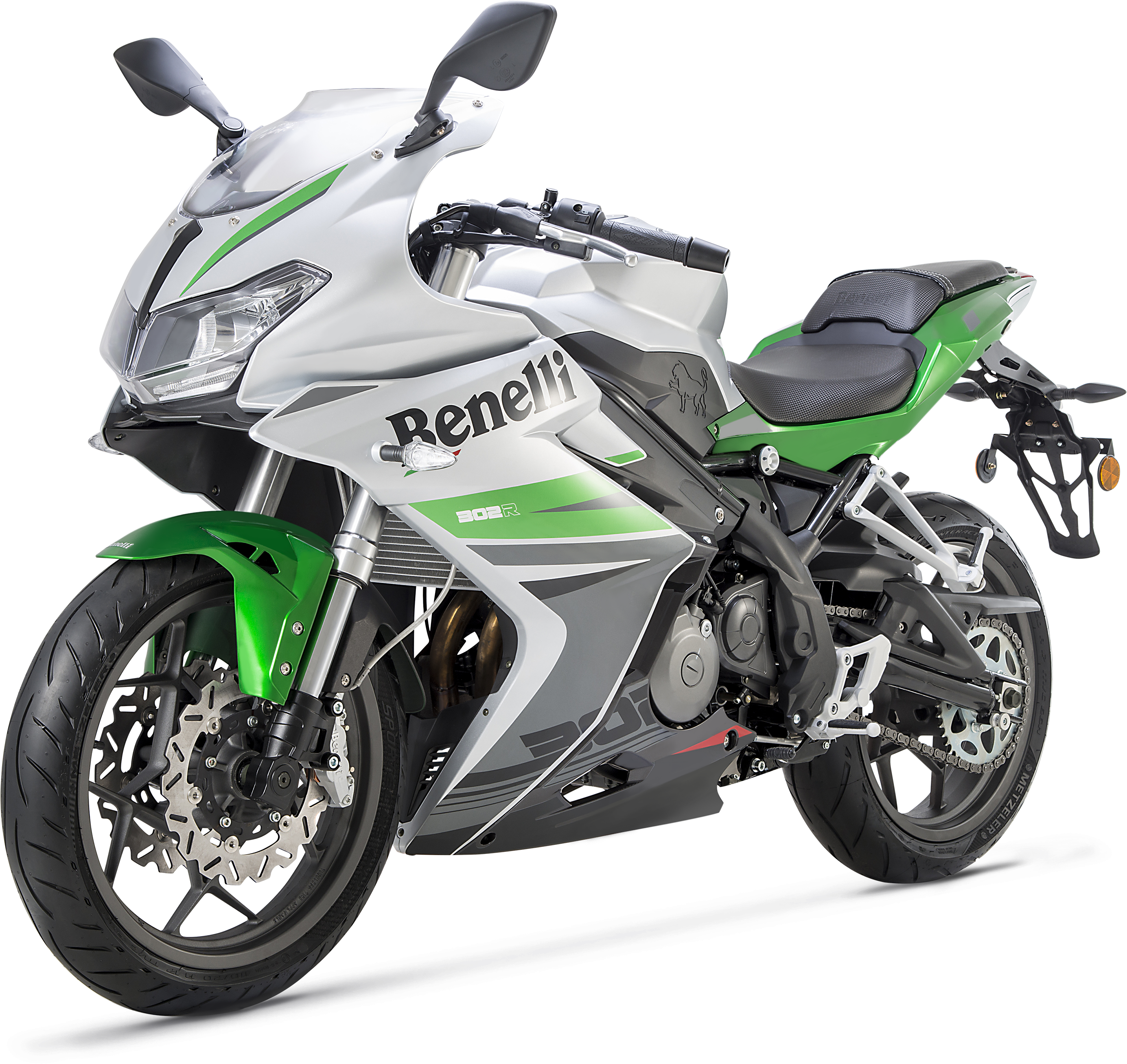 2017 Benelli Tnt 300 Green (3000x2766), Png Download