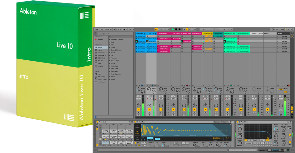Ableton Live 10 Intro Edition Music Production Software (1000x800), Png Download