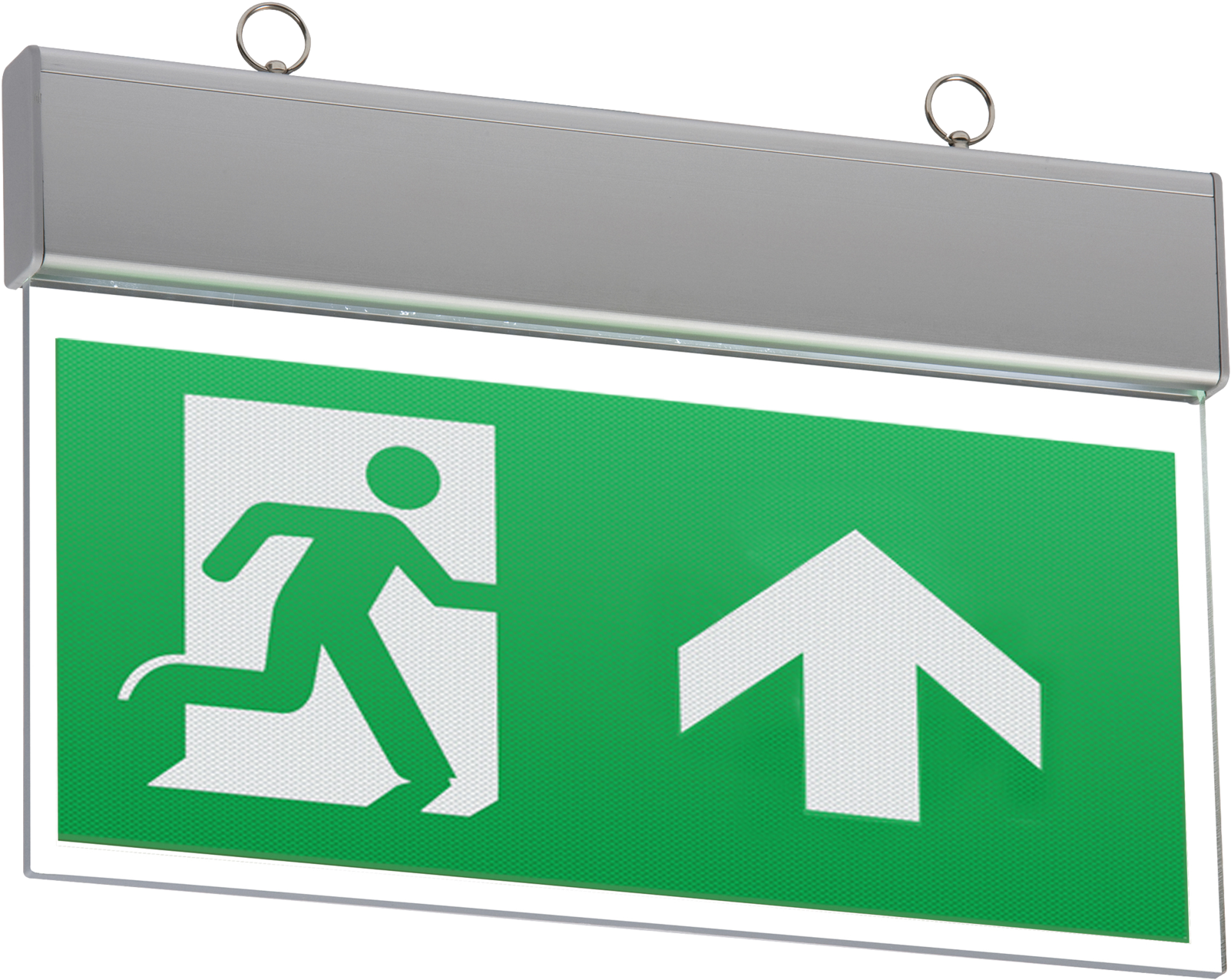 230v Ip20 Ceiling Mounted Led Emergency Exit Sign (1920x1920), Png Download