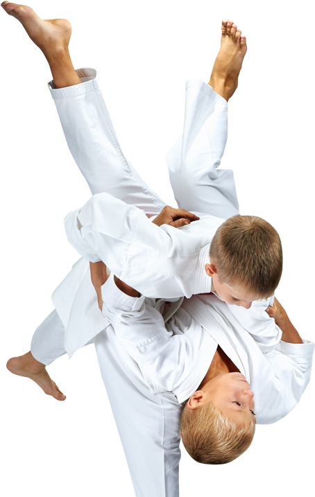 Kids Doing A Judo Throw (480x763), Png Download