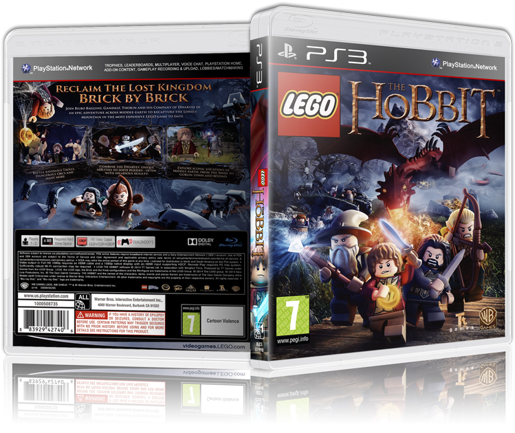 Lego The Hobbit Ps3 Cover By Fantaspt (800x631), Png Download