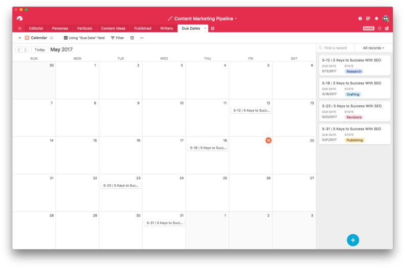 A Calendar View That Lets You Review Your Team's Progression (800x531), Png Download