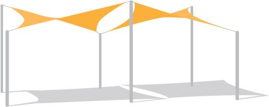 Custom Shade Sail Structures (600x600), Png Download