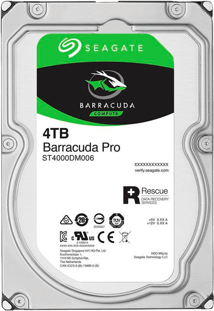 4tb Barracuda Pro St4000dm006, 7200 Rpm, Sata 6gb/s, (700x700), Png Download