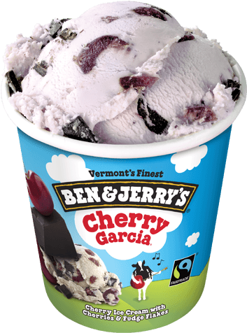 Cherry Garcia® - Ben And Jerry's Cherry Garcia (374x479), Png Download