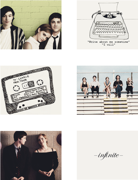 Emma Watson 2012 Logan Lerman The Perks Of Being A - Perks Of Being A Wallflower Design Personlized Style (500x649), Png Download
