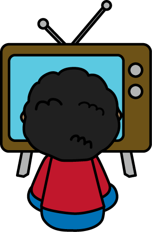 Watching Transparent Images Pluspng - Watching Tv Clipart (313x479), Png Download