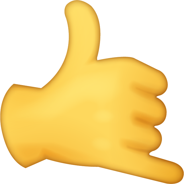Handshake Emoji Png - Phone Hand Emoji Png (642x640), Png Download
