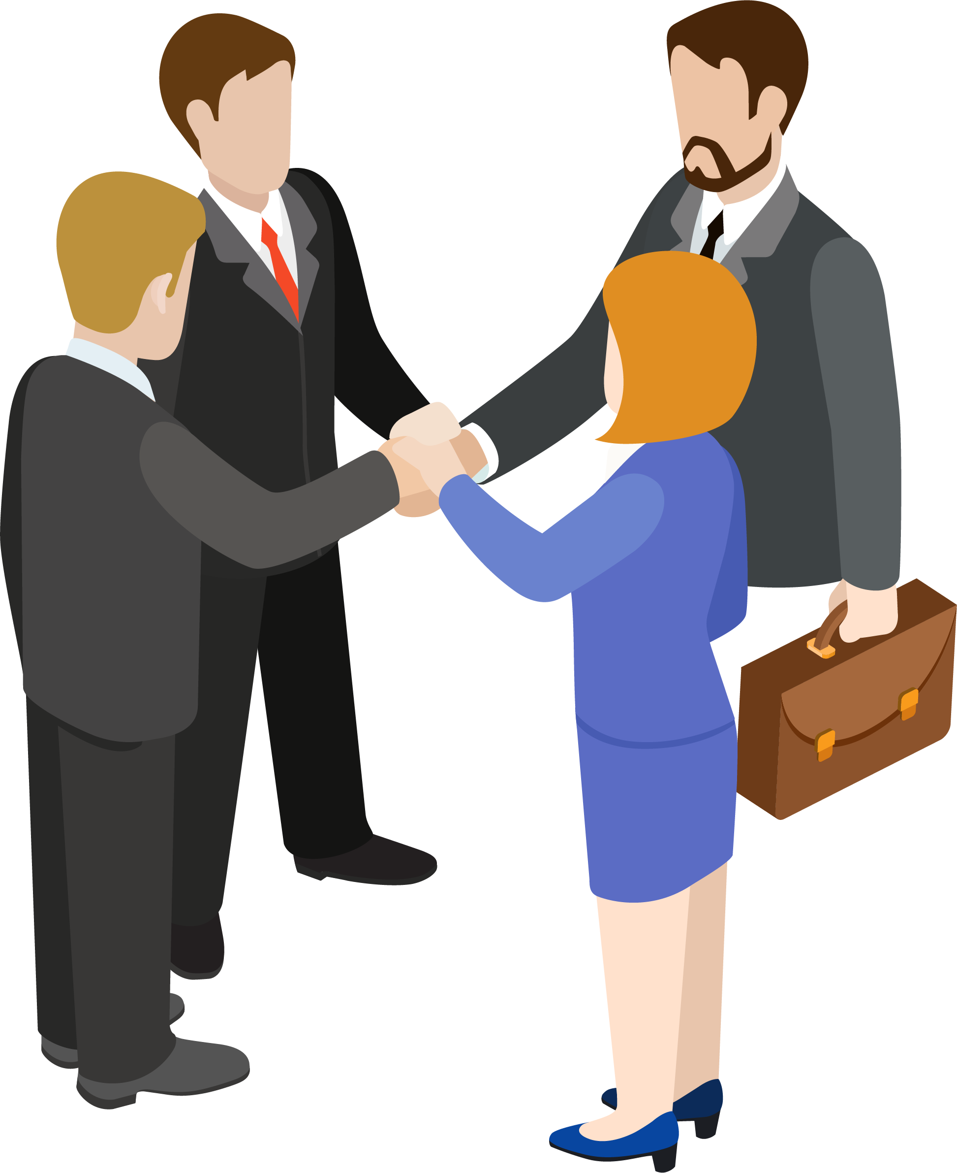 Handshake Clipart Circle - Transparent Career Clipart (1945x2382), Png Download