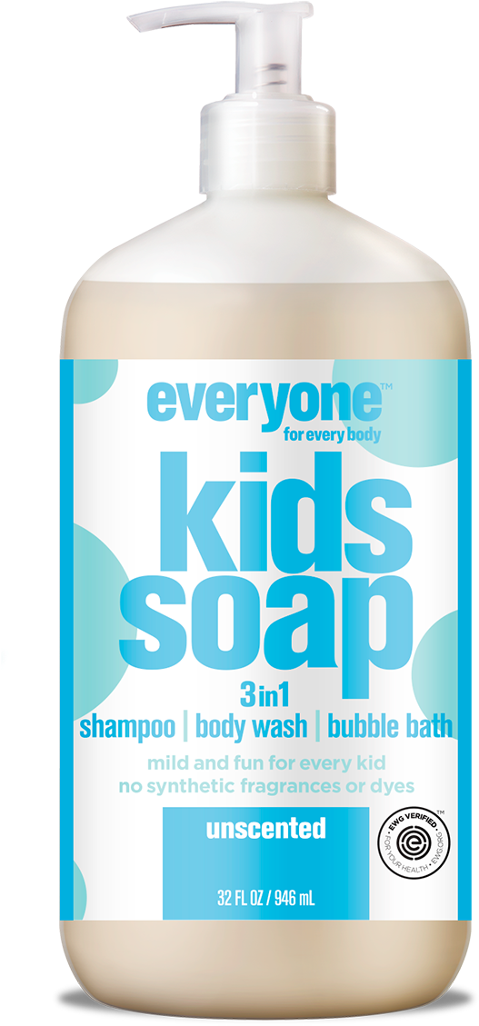 Everyone For Kids 3 In 1 Soap Unscented 32 Oz - Small World Trading Company (1500x1500), Png Download