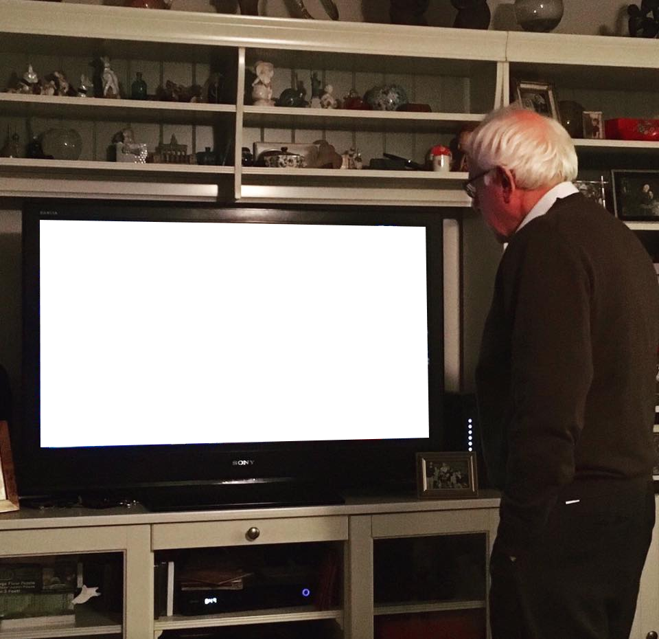 Copy Discord Cmd - Bernie Sanders Sad Meme (960x930), Png Download