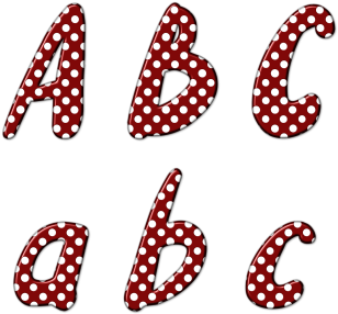 Commercial Use Alphabet In Polka Dots, Polka, Alphabet, - Polka Dot (360x360), Png Download