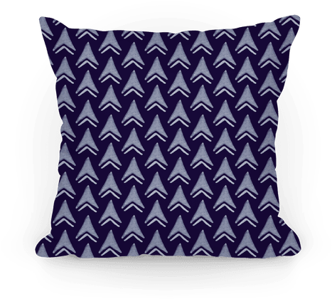 Navy Arrow Pattern Pillow - Flannel (484x484), Png Download