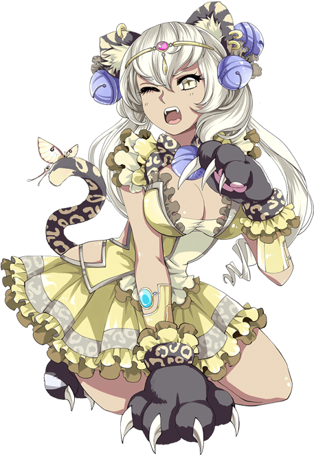 Arousal Beast Leopard - Cartoon (1024x796), Png Download