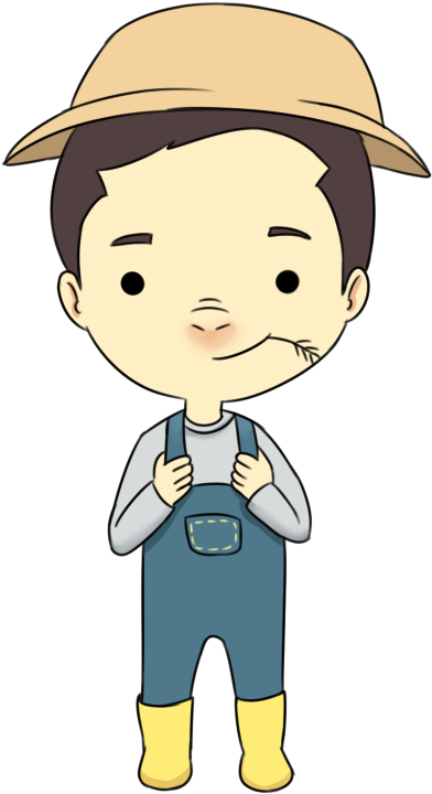 Farmer Travis - Boy Farmer Png (900x900), Png Download