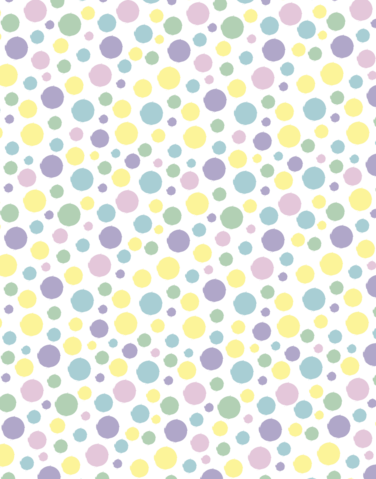 Pastel Polka Dots Scalloped Tissue Paper - Scalloped Tissue Paper (376x479), Png Download