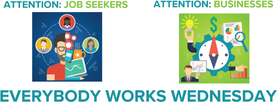 Everybody Works Wednesday - Graphic Design (1000x410), Png Download