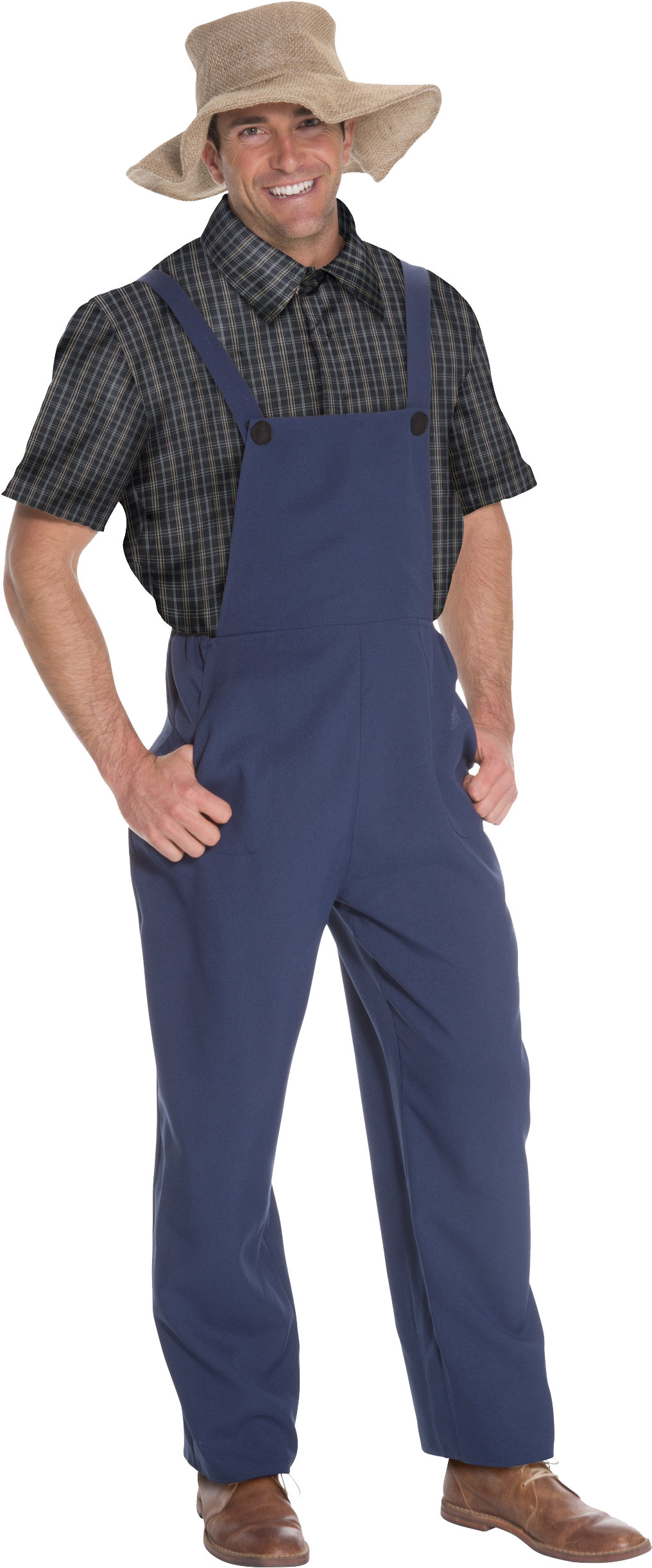 Male Farmer Costume (1750x2500), Png Download