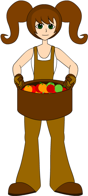 Image Transparent Stock Farmer Peasant Free On Dumielauxepices - Farm Girl Clipart Transparent (403x674), Png Download