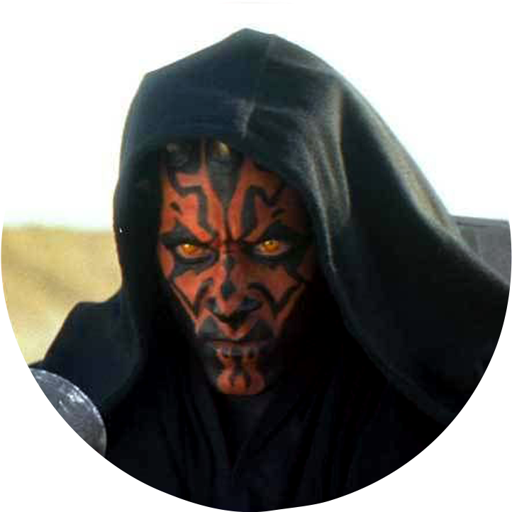 Darth Maul - Star Wars The Phantom Menace (722x722), Png Download
