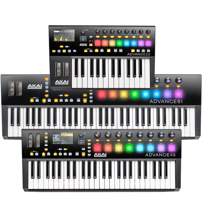 Akai Advance Main - Akai Advance 49 Midi Keyboard 49 Key (700x700), Png Download