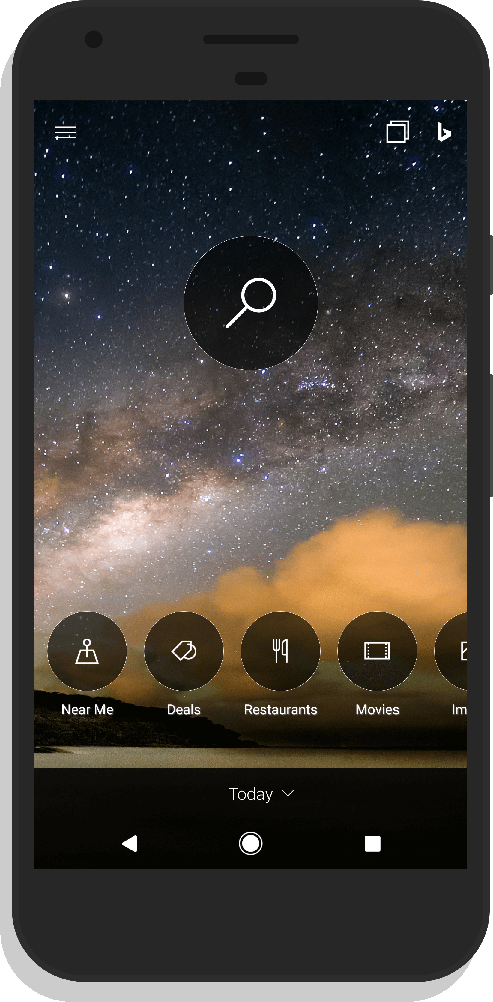 Microsoft Bing For Android - Samsung Galaxy (2134x3840), Png Download