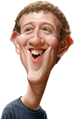 Free Icons Png - Mark Zuckerberg Funny Face (500x500), Png Download