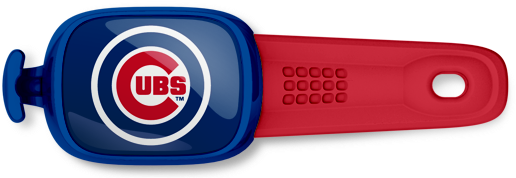 Chicago Cubs Stwrap - Mlb Chicago Cubs Logo Canvas Wall Art Blue (550x390), Png Download