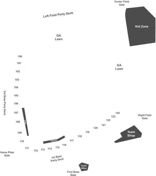 Chicago Cubs Vs - Sloan Park Section 102 (525x593), Png Download