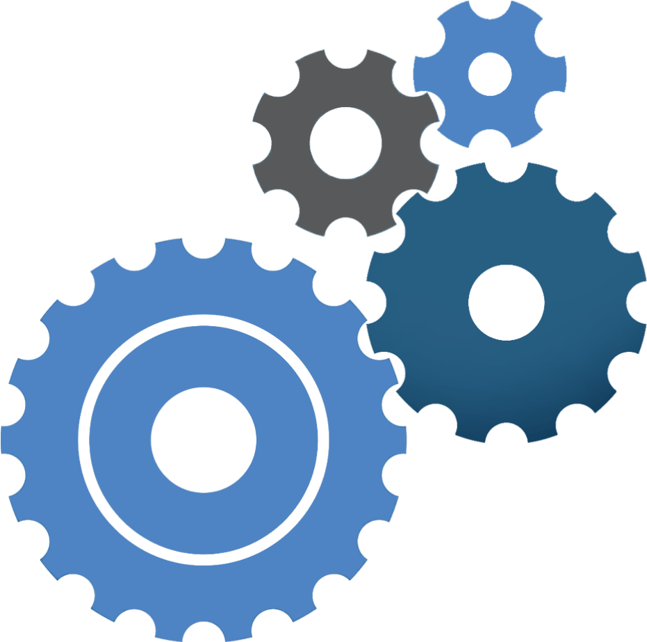 Download Blue Cog Icon Gears Vector Transparent PNG Download SeekPNG