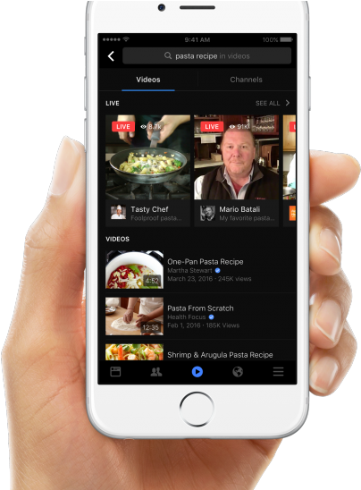Facebook Live Video Takes Over App As Ceo Mark Zuckerberg - Video Facebook Live Png (820x547), Png Download