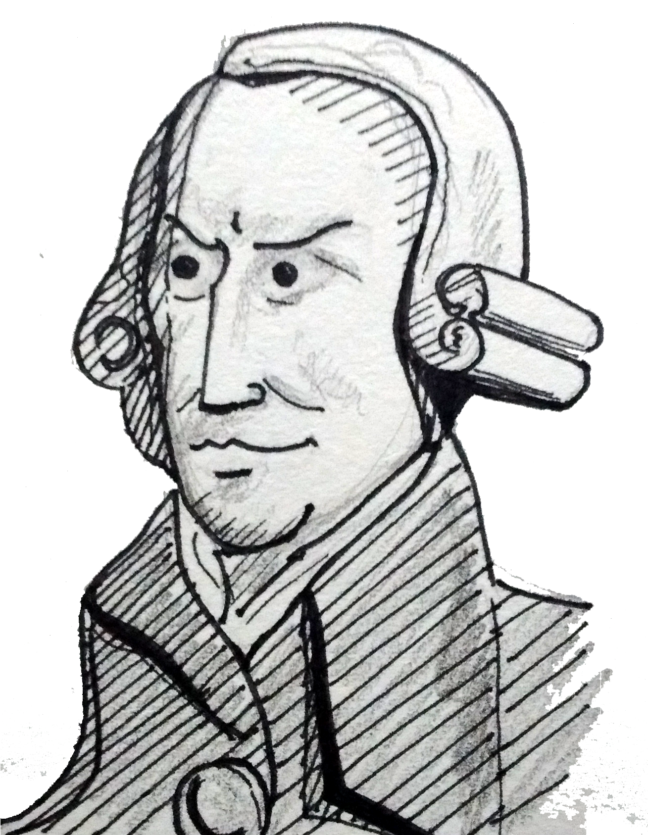 Caricatura De Adam Smith (1308x1722), Png Download