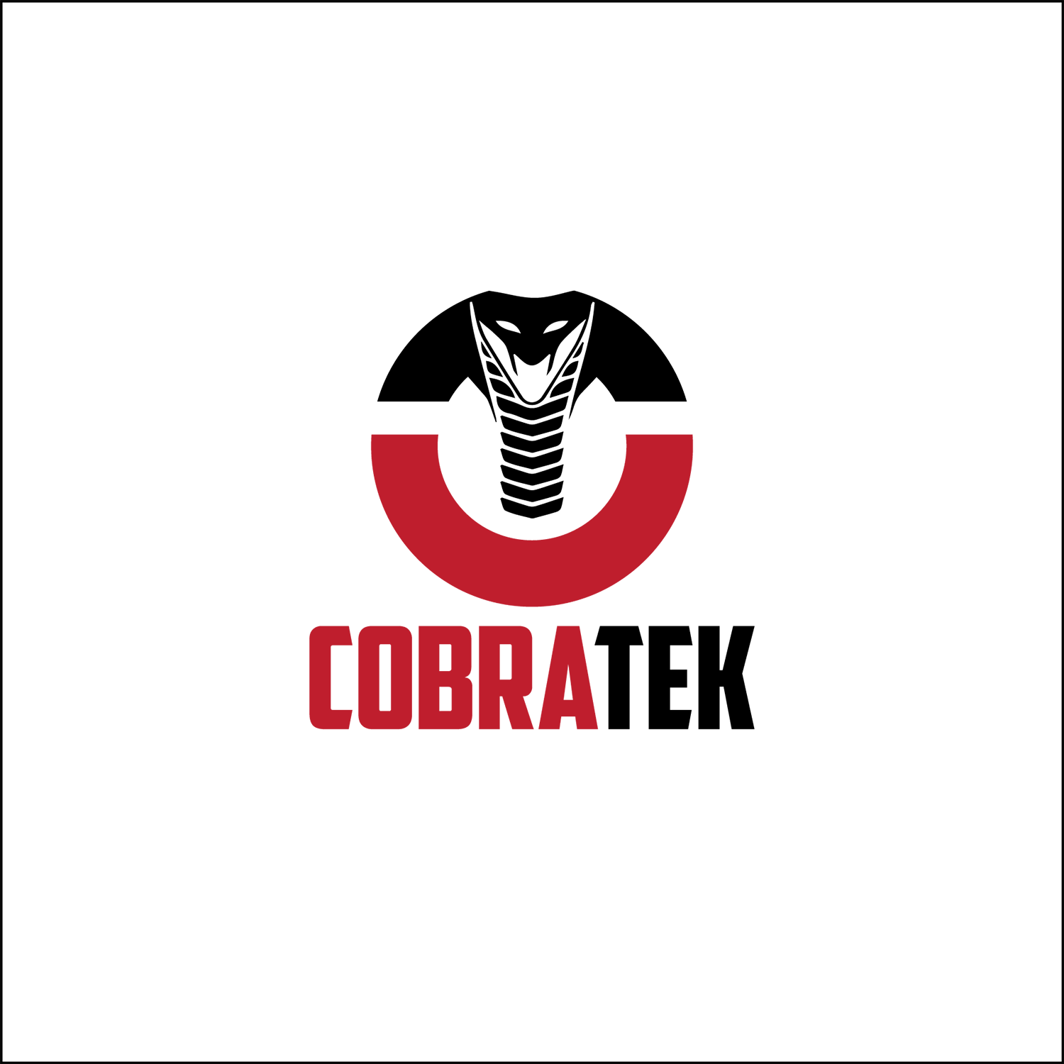 Bold, Masculine, It Company Logo Design For Cobra Tek - Design (1500x1500), Png Download