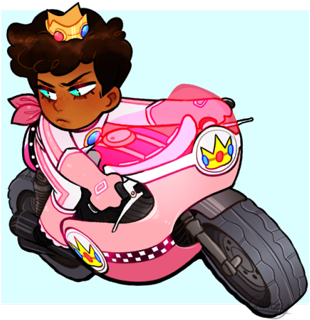 I've Fallen In Love With Mario Au So I Drew A Biker - Camp Camp Mario Au (500x480), Png Download