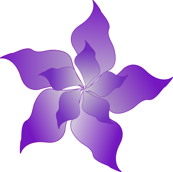 Purplerose2png Png Photo - Purple Flower Vector Png (600x594), Png Download