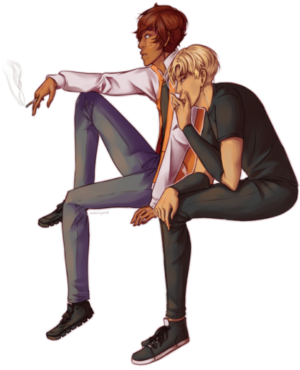 Some Transparent Shorties - Sitting (500x577), Png Download