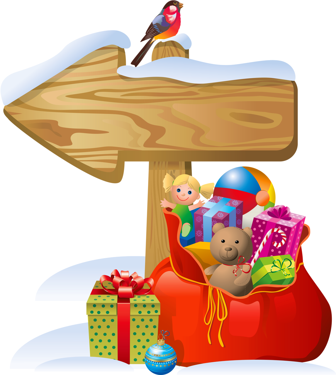 Christmas Signs Clipart Free (1166x1310), Png Download