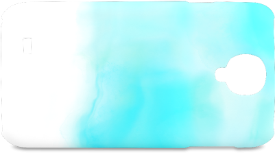 Blue Turquoise Bright Watercolor Abstract Hard Case - Iphone (500x500), Png Download