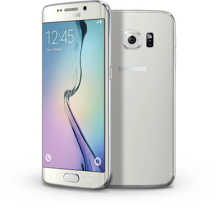 Galaxy S6 Edge Repair - Samsung Galaxy S6 Edge - 32 Gb - White Pearl - Unlocked (850x730), Png Download