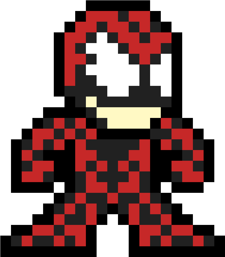Carnage - Pixel Art Spider Man 2099 (1184x1184), Png Download