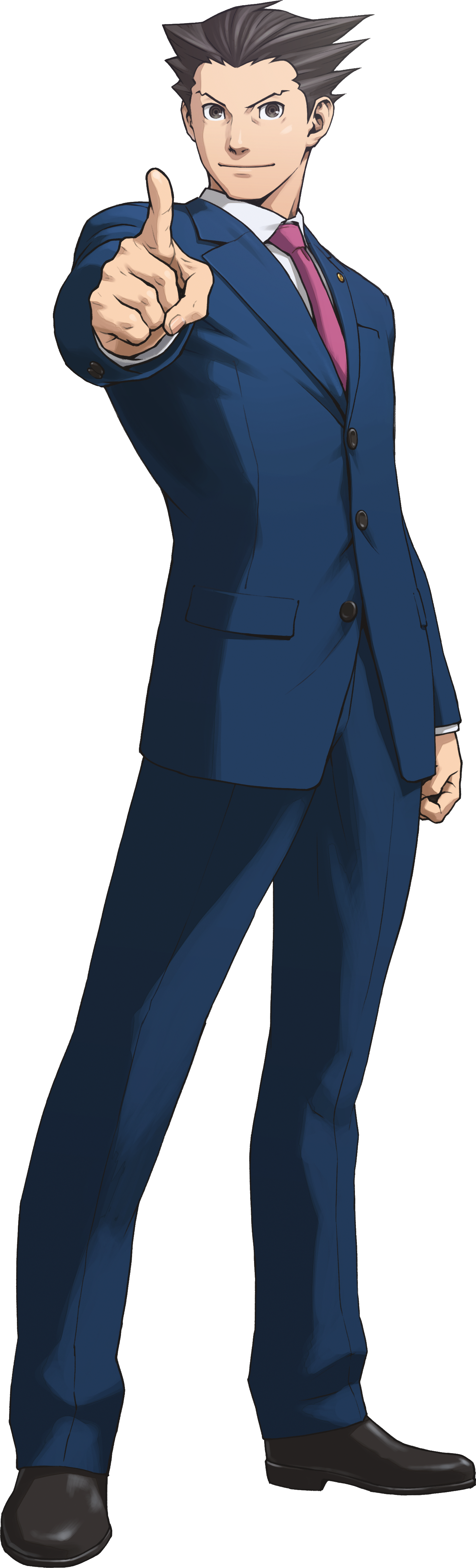 Phoenix Wright Trilogy Art (1467x4831), Png Download