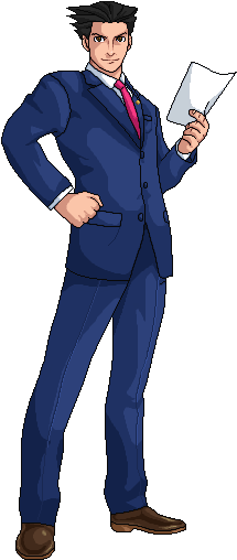 Phoenix Wright - Tuxedo (230x525), Png Download